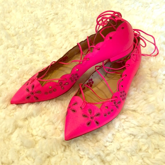 J. Crew Shoes - NEW J.Crew Lace Up Ballet Point Toe Flats